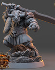 Zorath Hellbane - Ironmane Minotaurs of Emberhold - 3d Printed Miniature sculpted by Daybreak Miniatures