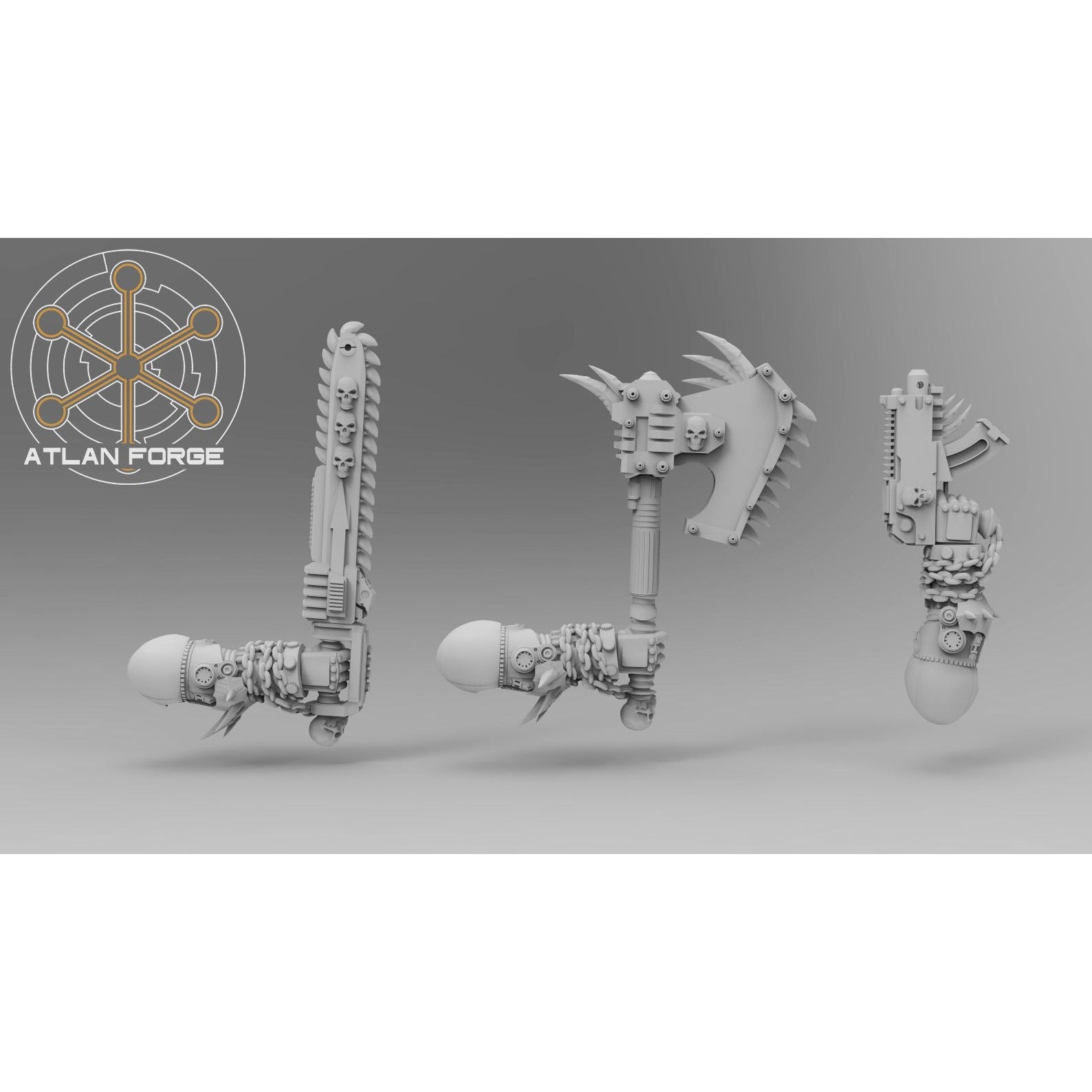 Knights of Hades - 5 Model Modular Unit 3d Printed Miniature