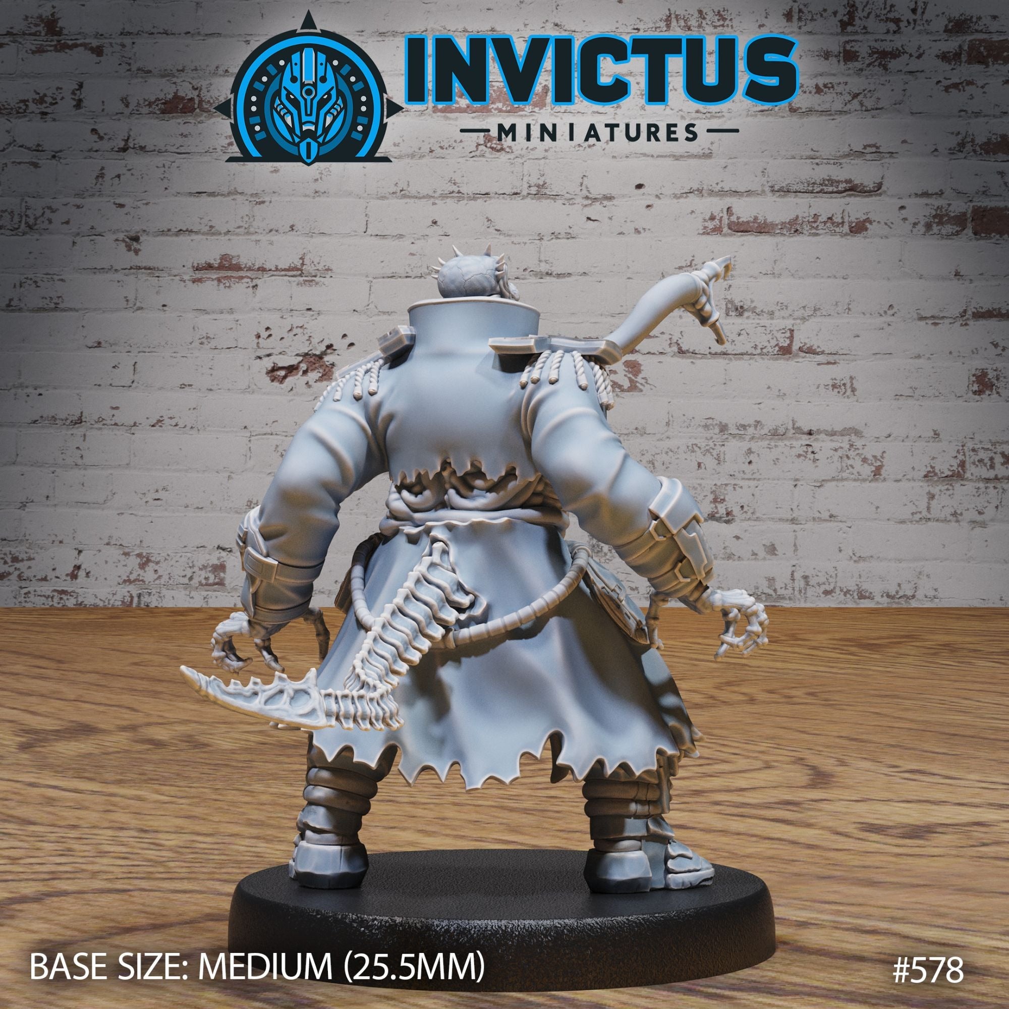 Necro Parasite Captain - 3d Printed by Invictus Miniatures