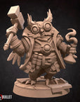 Owlfolk Artificer / Blacksmith - 3d Printed Miniature by Bite the Bullet