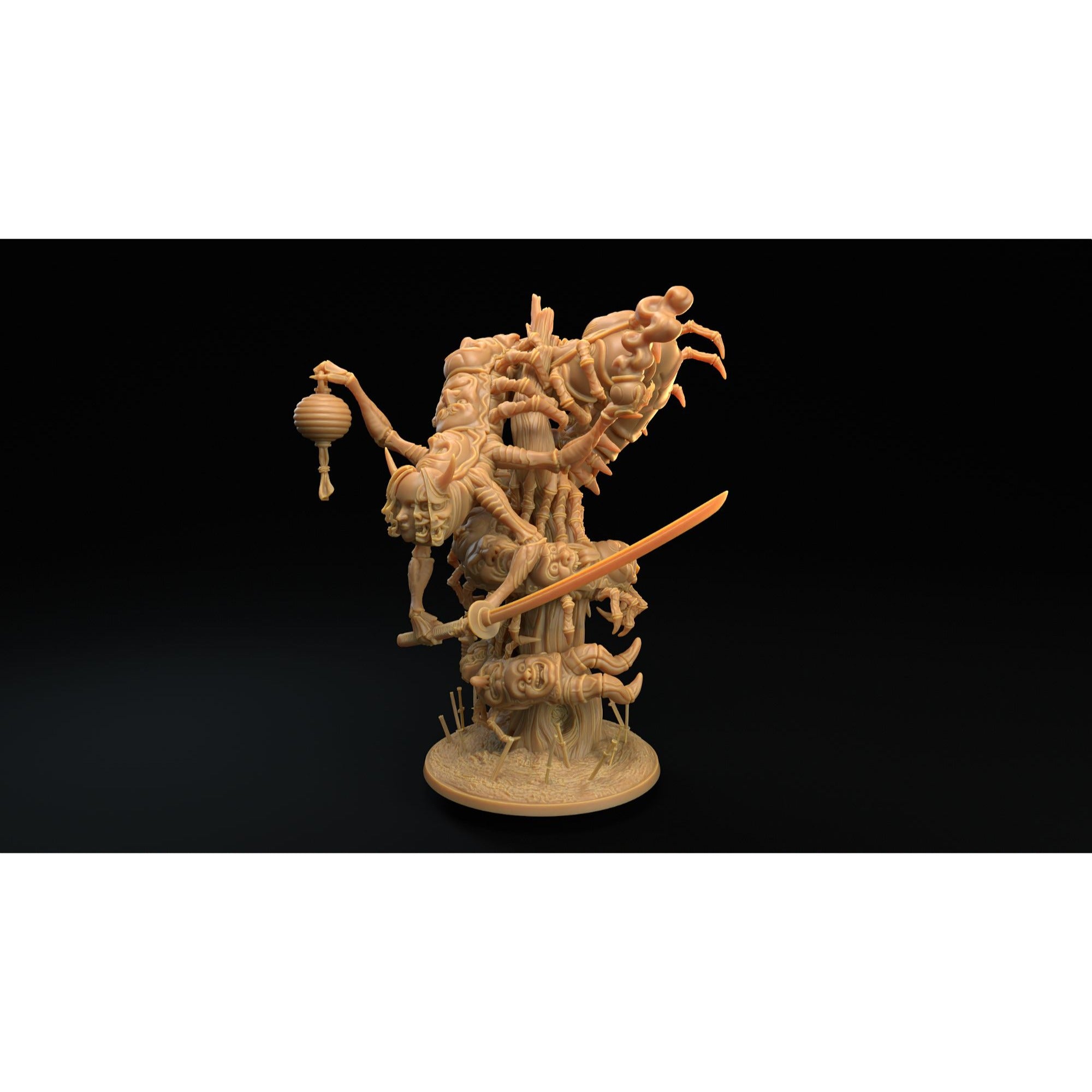 Yukiro, the Face Taker - 3d Printed Miniature by Dragon Trappers Lodge