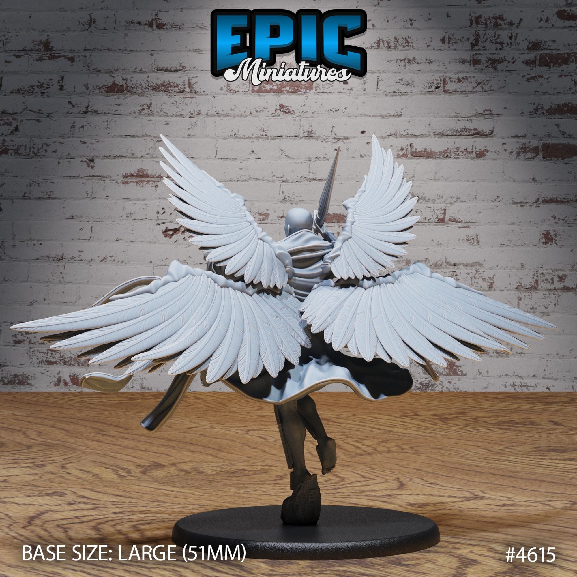 Planetar Angel - 3d Printed Miniature Sculpted by Epic Miniatures