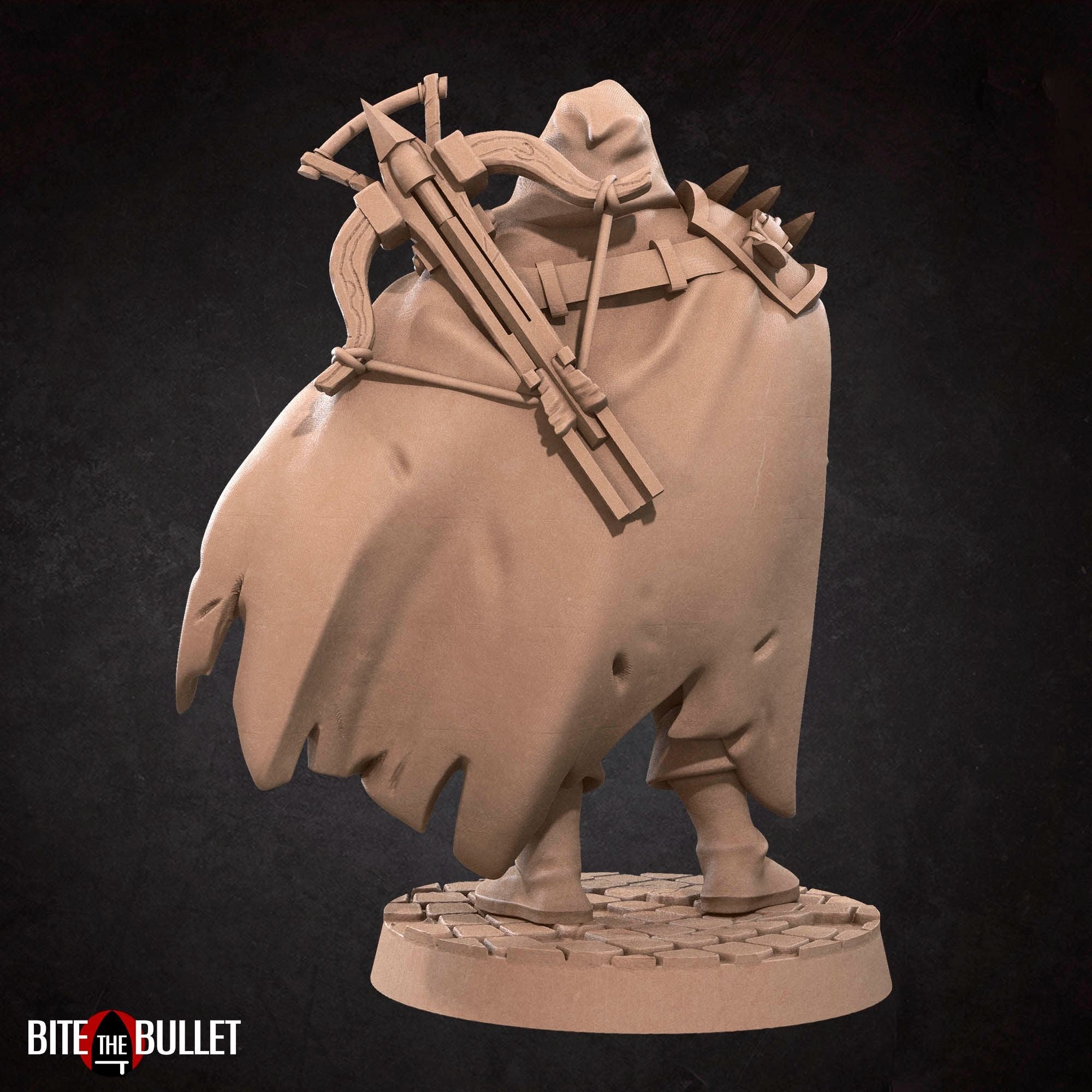 Hero Rogue - Bullet Hell Heroes - 3d Printed Miniature by Bite the Bullet