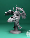 Axolotl Dragon Riders - 3d Printed Miniature by DiceHeads