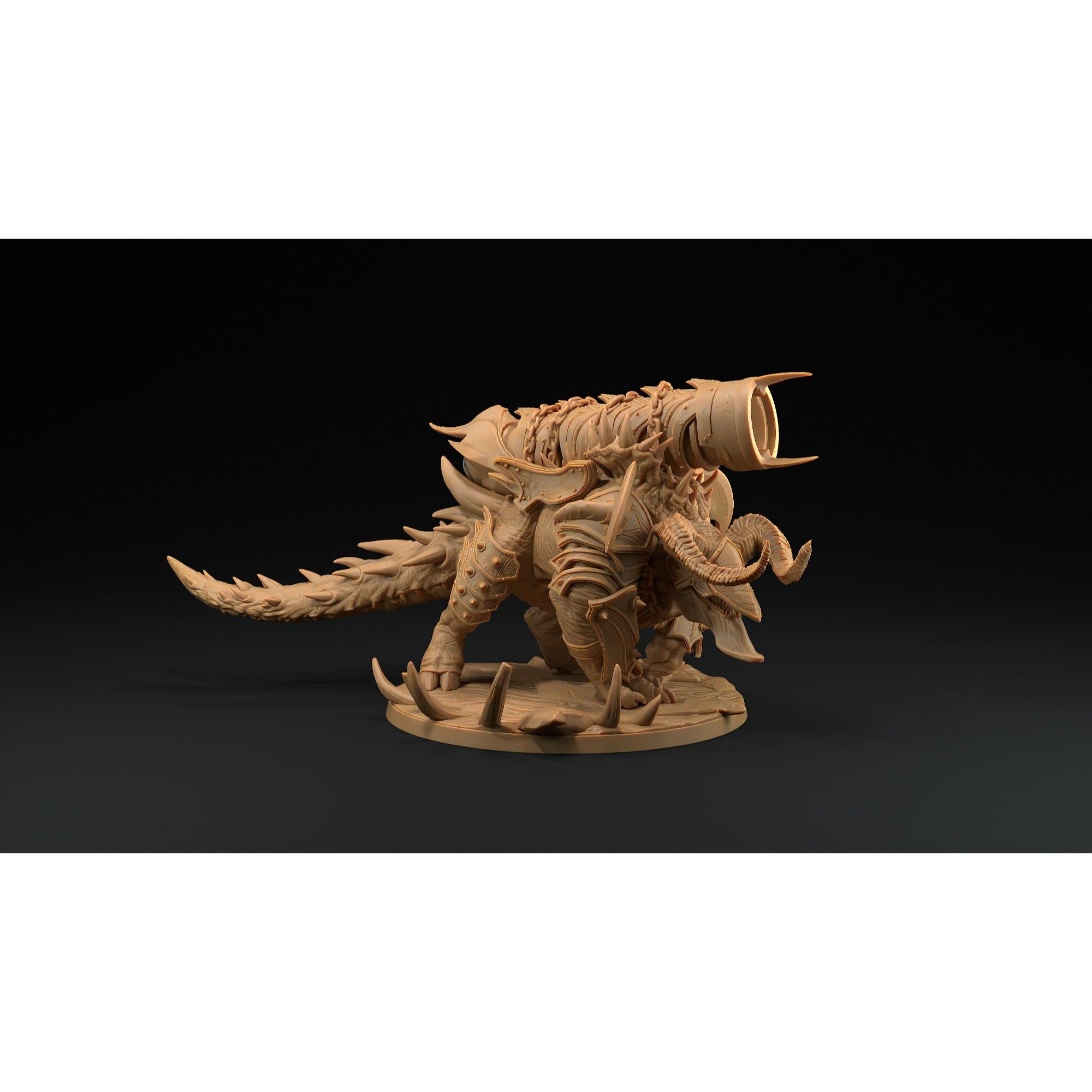 Hellbeast - Fiends of Incandriox - 3d Printed Miniature by Dragon Trappers Lodge