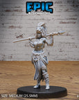 Lion Huntress - 3d Printed Miniature Sculpted by Epic Miniatures