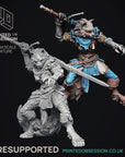 Helga, the Loyal Wolf - 3d Printed Miniature by Printed Obsession