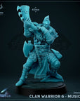 Clan Warrior - 3d Printed Miniature by Mammoth Factory