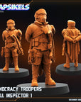 Democracy Troopers Hell Inspector - 3d Printed Miniature Sculpted by Papsikels Miniatures