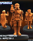 Democracy Troopers Hell Inspector - 3d Printed Miniature Sculpted by Papsikels Miniatures