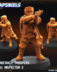 Democracy Troopers Hell Inspector - 3d Printed Miniature Sculpted by Papsikels Miniatures