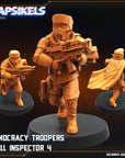 Democracy Troopers Hell Inspector - 3d Printed Miniature Sculpted by Papsikels Miniatures