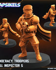 Democracy Troopers Hell Inspector - 3d Printed Miniature Sculpted by Papsikels Miniatures