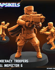 Democracy Troopers Hell Inspector - 3d Printed Miniature Sculpted by Papsikels Miniatures