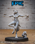 Cat Folk Magician - 3d Printed by Epic Miniatures