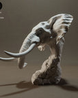 African Bush Elephant - 3d Printed Bust by Animal Den