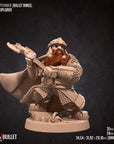 Dwarf Explorer - Bullet Rings - 3d Printed Miniature by Bite the Bullet