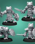 Frog Infantry - 3d Printed Miniature by DiceHeads