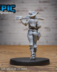 Female Gunslinger - 3d Printed Miniature