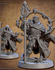 Battlemage Matija - Vanguard Fighters Guild - 3d Printed Miniature sculpted by Artisan Guild