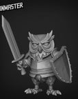 Owlfolk Knight - 3d Printed Miniature by Goon Master Games