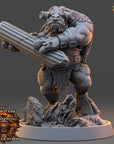 Balgar Doomcaller - Ironmane Minotaurs of Emberhold - 3d Printed Miniature sculpted by Daybreak Miniatures