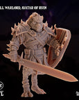 Gnoll Warlord, Avatar of Ruin - 3d Printed Miniature by Arcane Minis