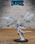 Draconic Demon Gold - 3d Printed Miniature Sculpted by Epic Miniatures