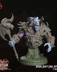 Xogor Beast Lord BUST - 3d Printed Miniature by Crippled God Foundry