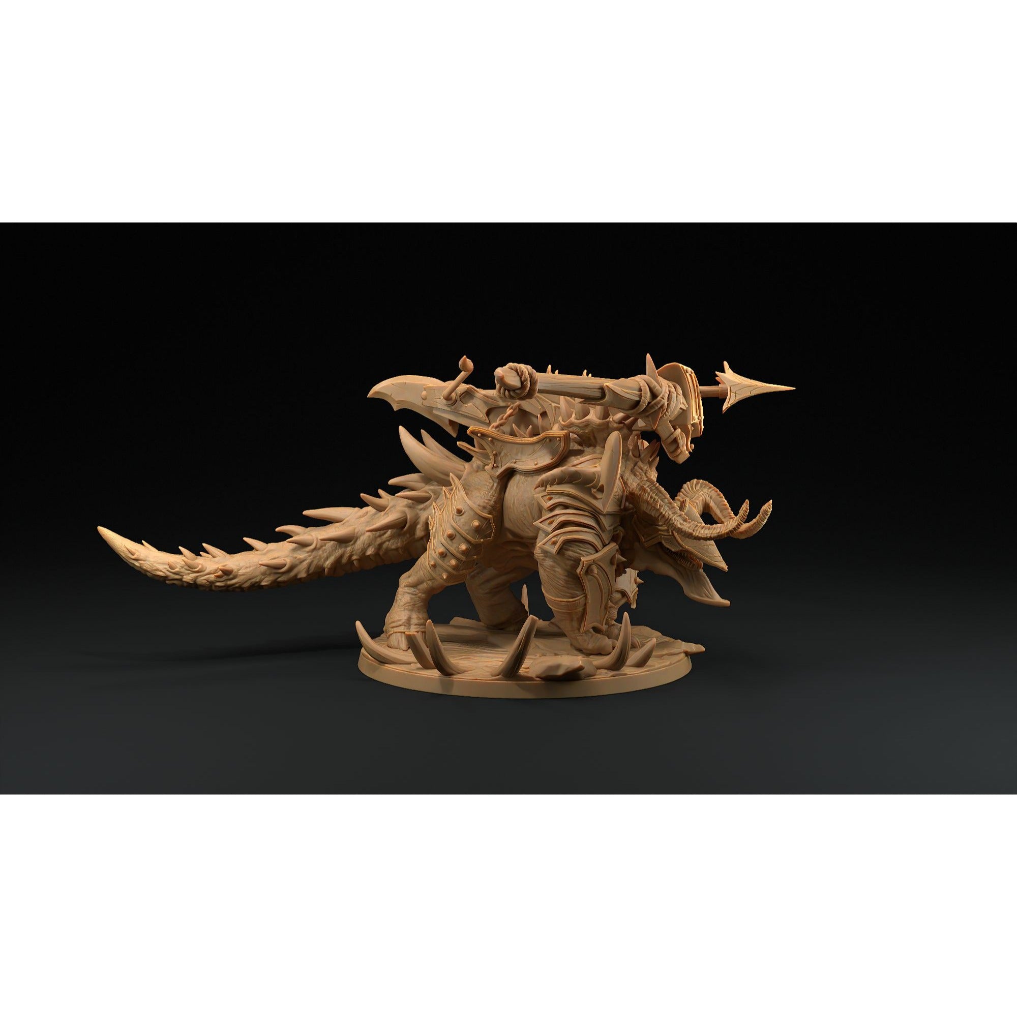 Hellbeast - Fiends of Incandriox - 3d Printed Miniature by Dragon Trappers Lodge