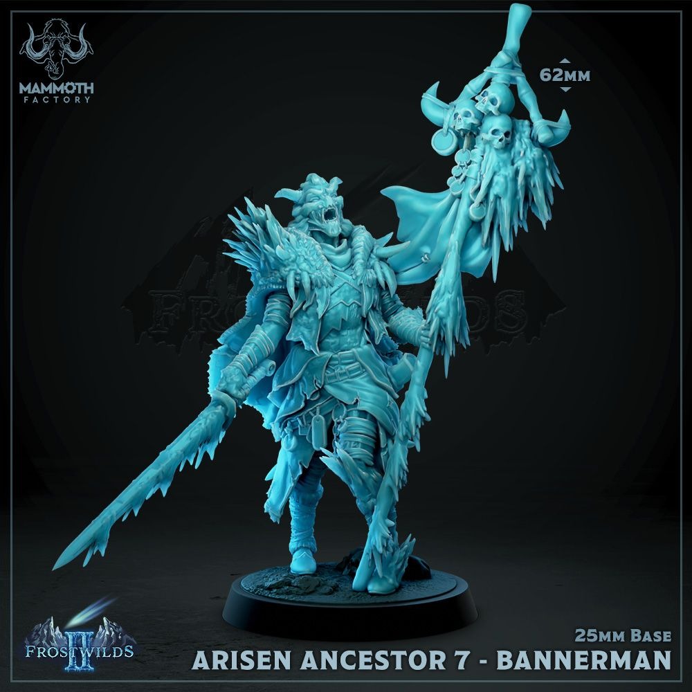 Arisen Ancestor - Frostwilds Pt 2 - 3d Printed Miniature by Mammoth Factory