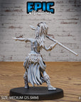 Lion Huntress - 3d Printed Miniature Sculpted by Epic Miniatures