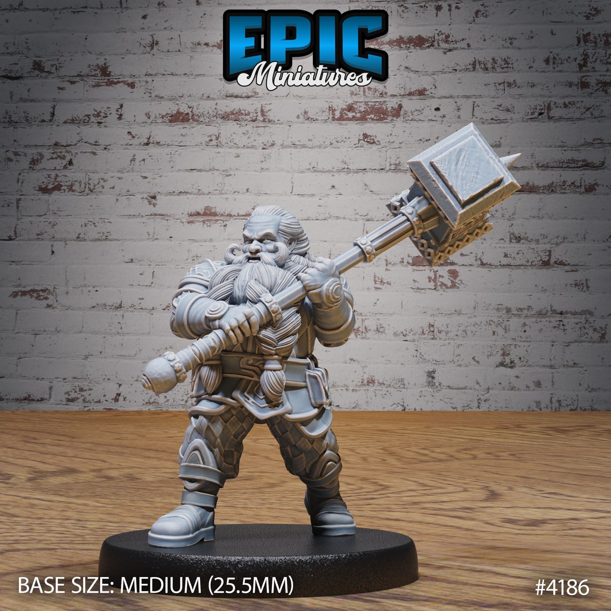 Dwarf Traveler - 3d Printed by Epic Miniatures