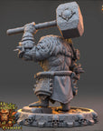 Krogar Ashryn - Strongbacks of Castle Primatus (ApeFolk) - 3d Printed Miniature sculpted by Daybreak Miniatures