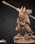 Harengon Monk - 3d Printed Miniature by Bite the Bullet