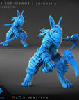 Rabbit Shinobi - Bushido Usagi - 3d Printed Miniature by Blue Wyvern