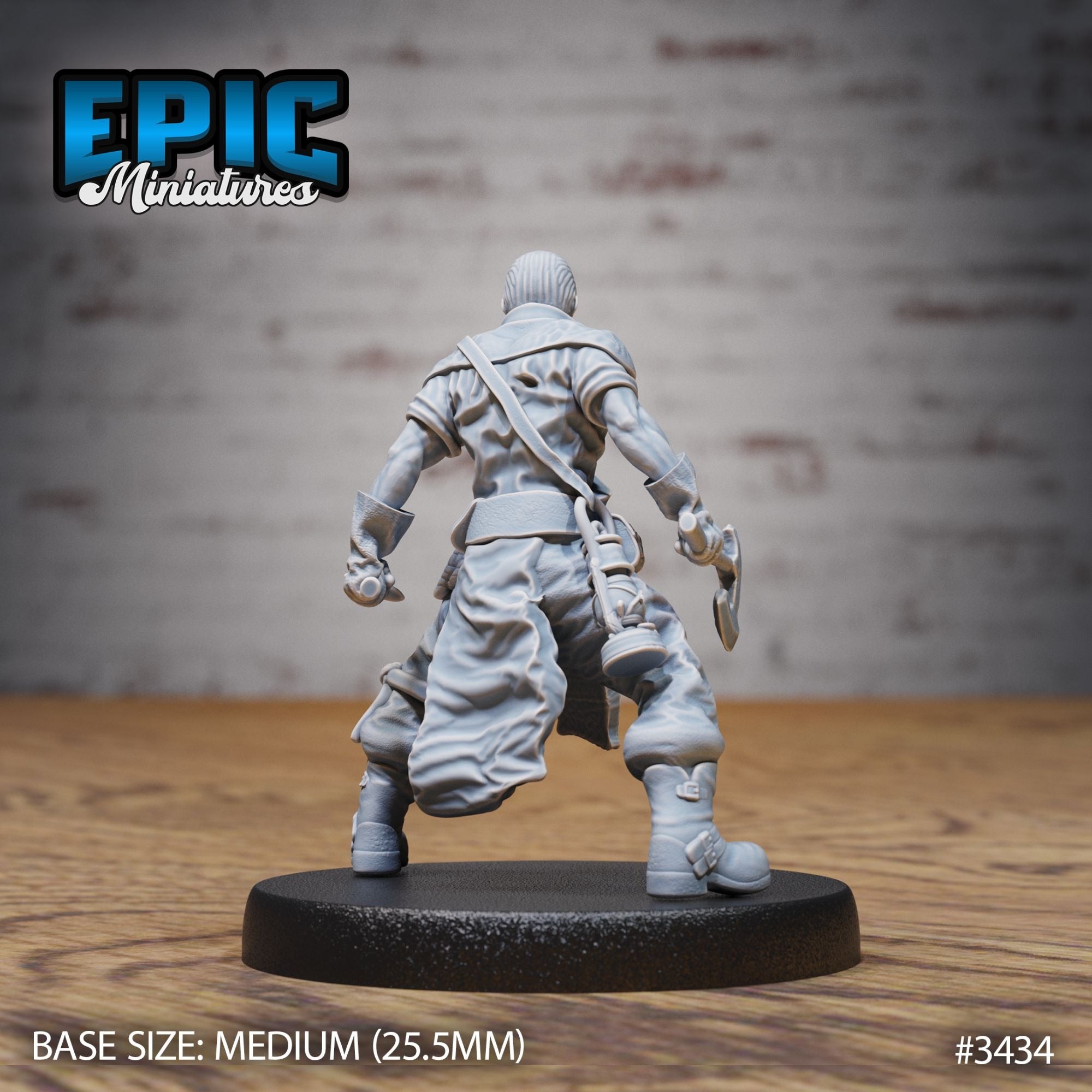 Gold Prospector - 3d Printed Miniature