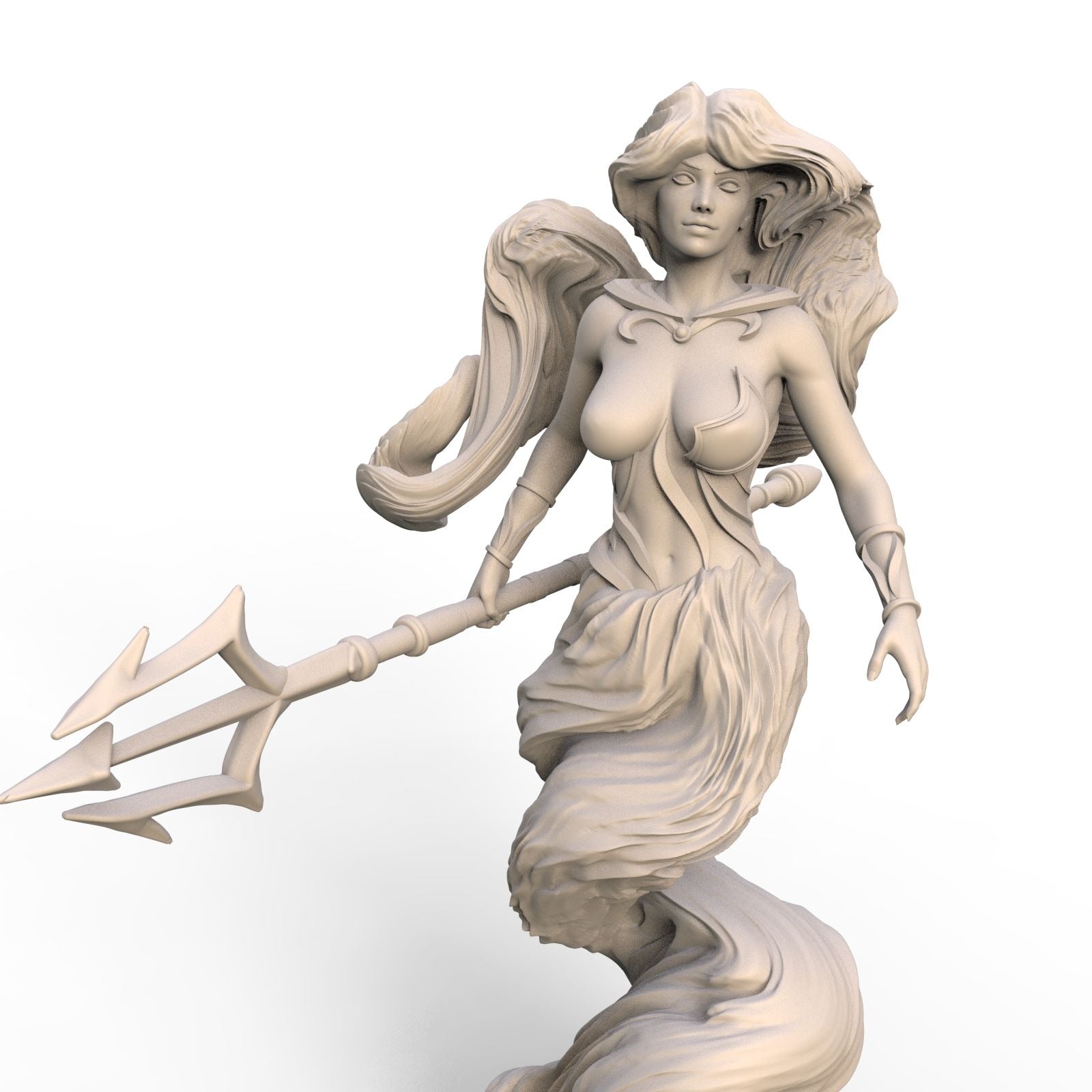 Flood, Water Elemental - 3d Printed Miniature Sculpted by RKS3D