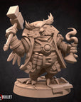 Owlfolk Artificer / Blacksmith - 3d Printed Miniature by Bite the Bullet