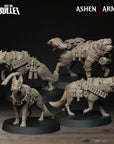 a set of four figurines of some sort