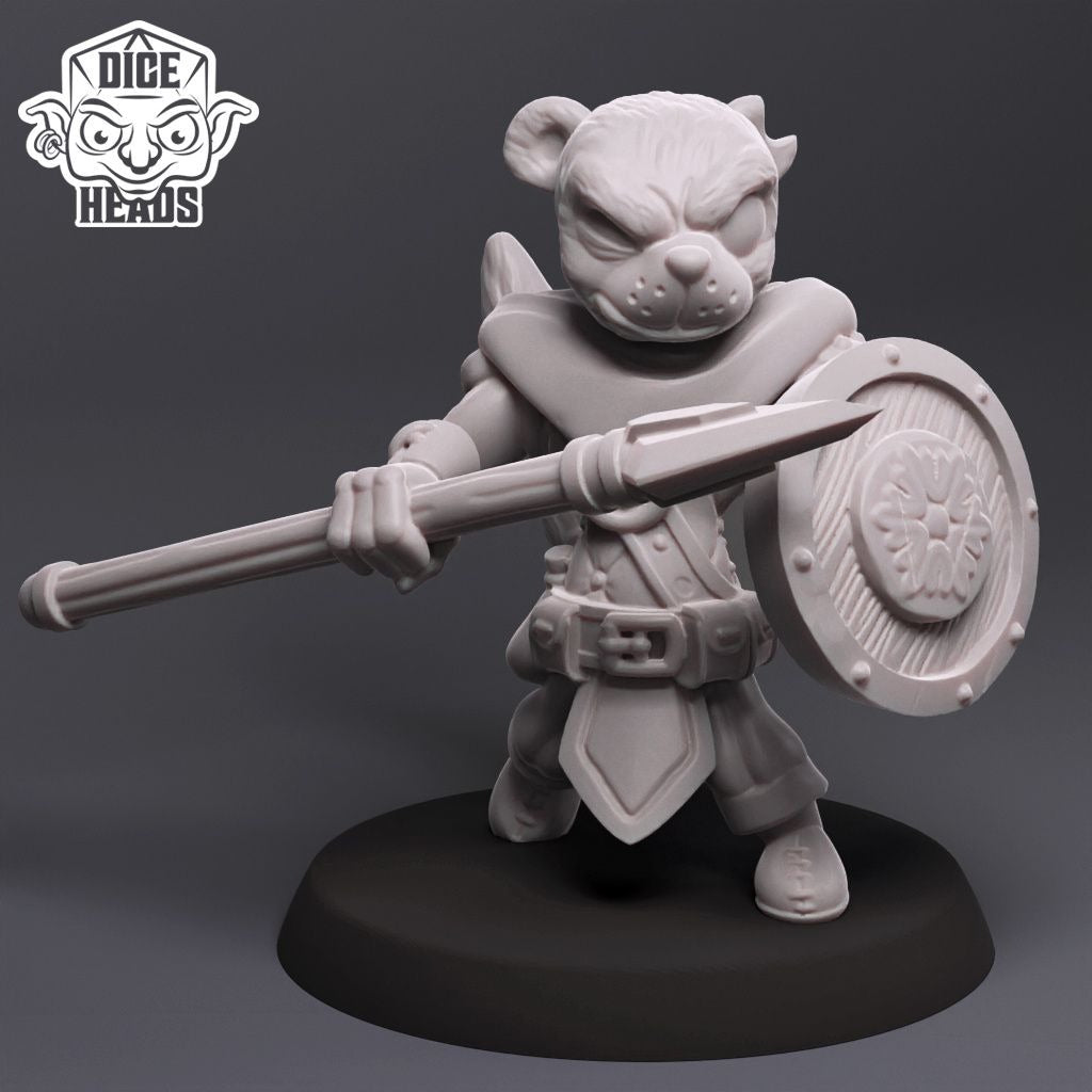 Weasel Infantry - 3d Printed Miniature by DiceHeads