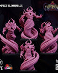 Tempest Elementals - 3d Printed Miniature by Big Bad Evil Guys