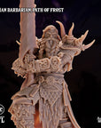 Human Path of Frost Barbarian - 3d Printed Miniature by Arcane Minis