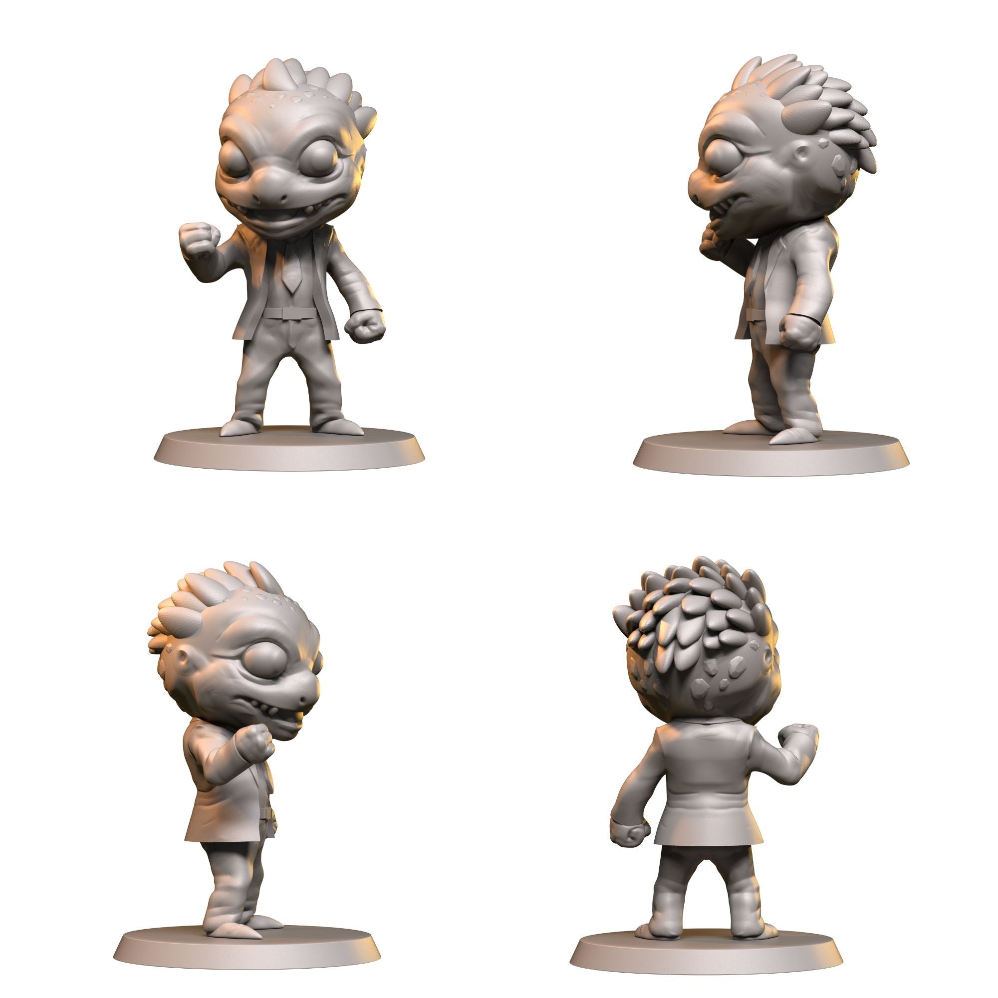 Chibi Monsters - Goo Goo Ghosty Wave 2 - 3d Printed Miniature by SeaHorse3d