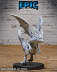 Light Dragon Wyrmling - 3d Printed Miniature Sculpted by Epic Miniatures