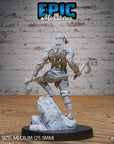 Crocodile Folk Warrior - 3d Printed by Epic Miniatures