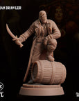 Human Brawler - 3d Printed Miniature by Arcane Minis