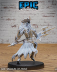 Atlantean Merfolk - 3d Printed Miniature Sculpted by Epic Miniatures