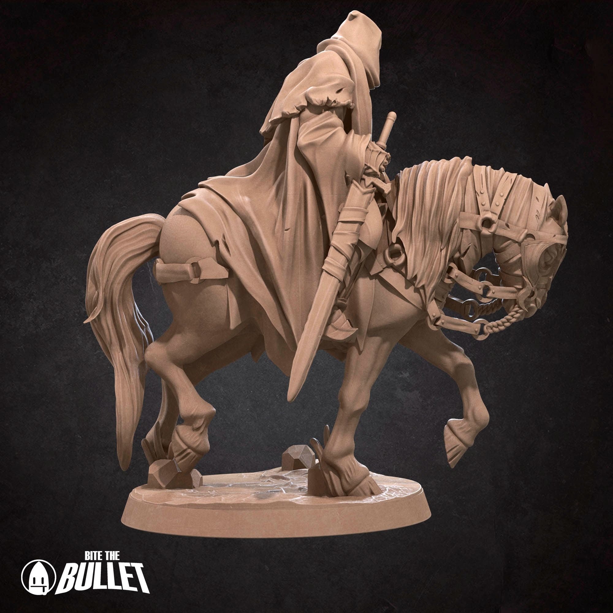 Dark Riders - Bullet Rings: Evil- 3d Printed Miniature sculpted by Bite the Bullet