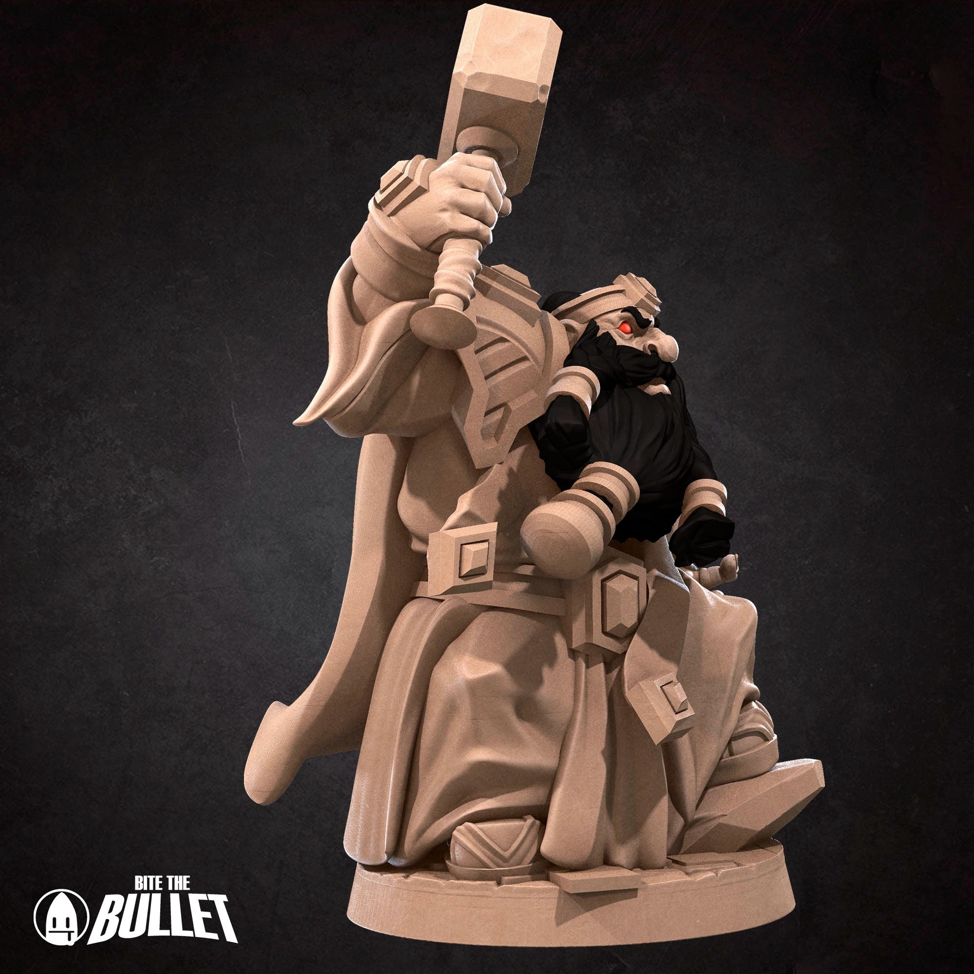 Dwarf Emperor - 3d Printed Miniature by Bite the Bullet